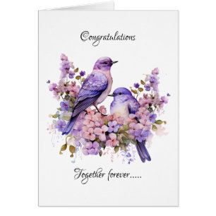 Twee Bluebirds Liefde Bruiloft