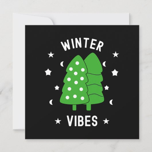 Twee bomen winterse vibes (Voorkant)