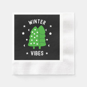 Twee bomen winterse vibes servet