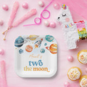 Twee Borden van de Moon Birthday Party Papieren Bordje (Feest)