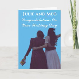 TWEE BRIDES WEDDING CONGRATULALATIONS KAART