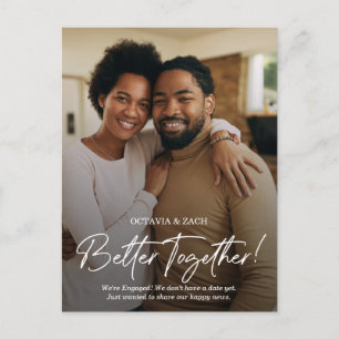 Twee Briefkaart voor de aankondiging van het Verlo