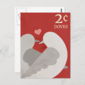 Twee Briefkaarten met schroefdoven (Voorkant / Achterkant)