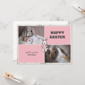 Twee Briefkaarten voor fotocollage Pasen (Voorkant / Achterkant in situ)