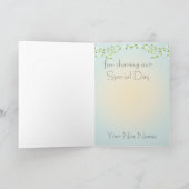 Twee bruiden LOVE Lesbische trouwkaart met dank Bedankkaart (Binnen)