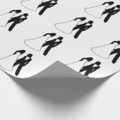 Twee bruidjes cadeaupapier (Hoek)