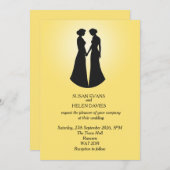 Twee bruidjes kaart (Voorkant / Achterkant)