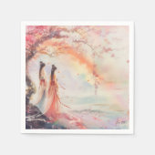 Twee bruidjes servet (Voorkant)