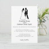 Twee bruidjes sparen de datumbruiloft kaart (Staand voorkant)