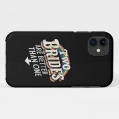 Twee bruidjes zijn beter dan één lesbische bruilof Case-Mate iPhone case (Achterkant (horizontaal))