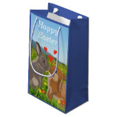 Twee Bunnies die zoenen in een langzamere mestoost Klein Cadeauzakje (Achterkant Gekanteld)