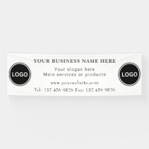 Twee Business Logo Contactgegevens bewerkbaar