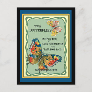Twee Butterflies Briefkaart