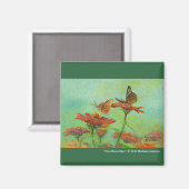 "Twee Butterflies" Magneet (Voorkant / Achterkant)