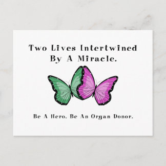 Twee butterflies zijn één briefkaart