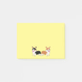 Twee Cartoons Welsh Corgis Post-it® Notes (Voorkant)