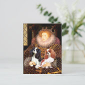 Twee Cavaliers / Koningin Briefkaart (Staand voorkant)