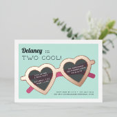 Twee cellen | Zomzonnige zondags Folie Uitnodiging (Staand Voorkant)