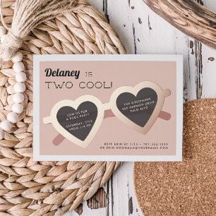 Twee cellen   Zomzonnige zondags Folie Uitnodiging