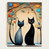 Twee charmante katten planner (Voorkant)