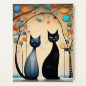 Twee charmante katten planner (Achterkant)