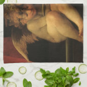 Twee cherubijnen lezend door Rosso Fiorentino, eng Theedoek (Gevouwen)