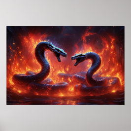 Twee cobra's in de hel (24 x 36) poster