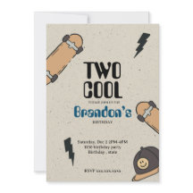 Twee Cool Skateboard Verjaardag