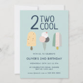 Twee Cool Uitnodiging Verjaardagsfeest Tweede Verj (Voorkant)