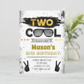 Twee coole feest uitnodiging (Staand voorkant)