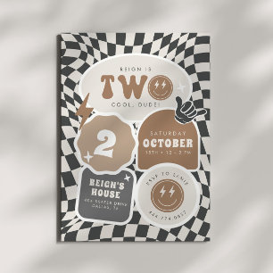 Twee coole, kerel!   Jongens 2e Retro Skater Verja Kaart