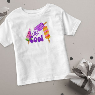 Twee Coole Meiden 2e Verjaardag Ijslolly Kinder Shirts