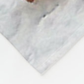 Twee Corgis in de sneeuw Fleece Deken (Hoek)