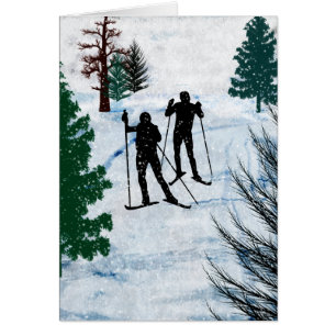 Twee cross-country skiërs