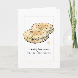 Twee Crumpets voor mijn grote papa Kaart