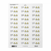 Twee Cute Baby Chicks Return Address Labels (Full Sheet)