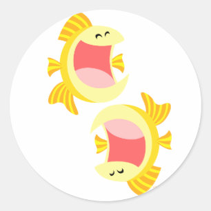 Twee Cute Cartoon Fish Sticker