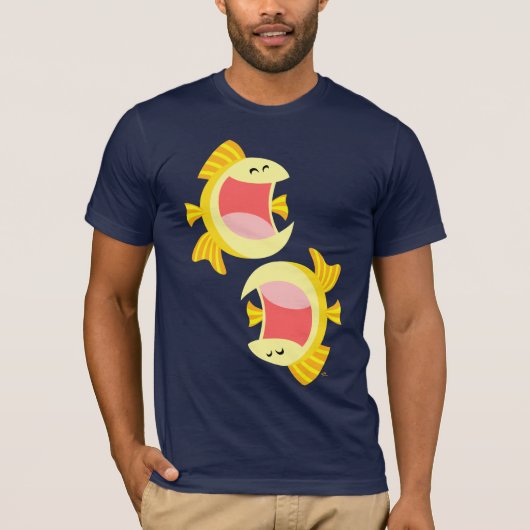 Twee Cute Cartoon Fish T-Shirt (Voorkant)