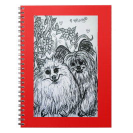 Twee Cute Puppies, ook bekend als Two Bked Goods! Notitieboek