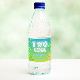 Twee dagen na geboorte waterfles etiket