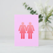 Twee dames briefkaart (Staand voorkant)