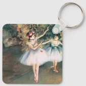 Twee danseressen op een podium door Edgar Degas, V Sleutelhanger (Achterkant)