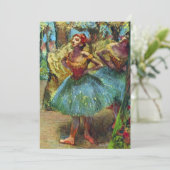 Twee danseressen van Edgar Degas, Klassiek balletk Kaart (Staand voorkant)