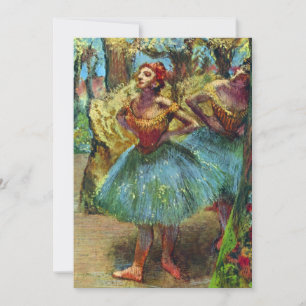 Twee danseressen van Edgar Degas, Kunst van het ba Kaart