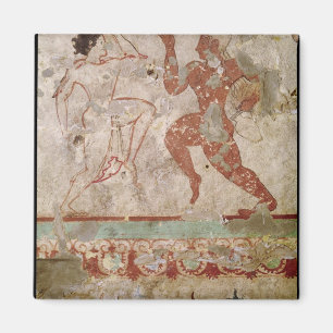 Twee dansers en dolfijnen magneet