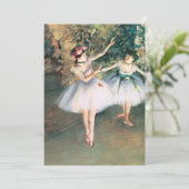 Twee dansers op een podium van Edgar Degas, kunst (Staand voorkant)