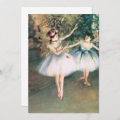 Twee dansers op een podium van Edgar Degas, kunst (Voorkant / Achterkant)