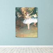 Twee dansers op een podium van Edgar Degas,  kunst Canvas Afdruk (Insitu (Houten vloer))