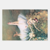 Twee dansers op een podium van Edgar Degas, kunst Inpakpapier Vel (Voorkant 3)