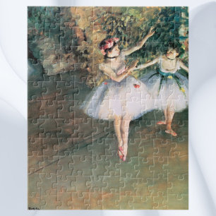 Twee dansers op een podium van Edgar Degas, kunst Legpuzzel